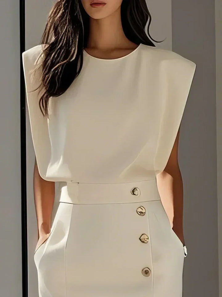 Sanne | Women's Structured Midi Dress
