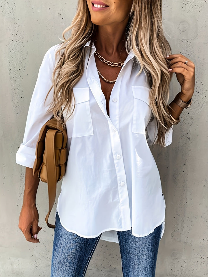 Elina | Women's Lapel Collar Shirt