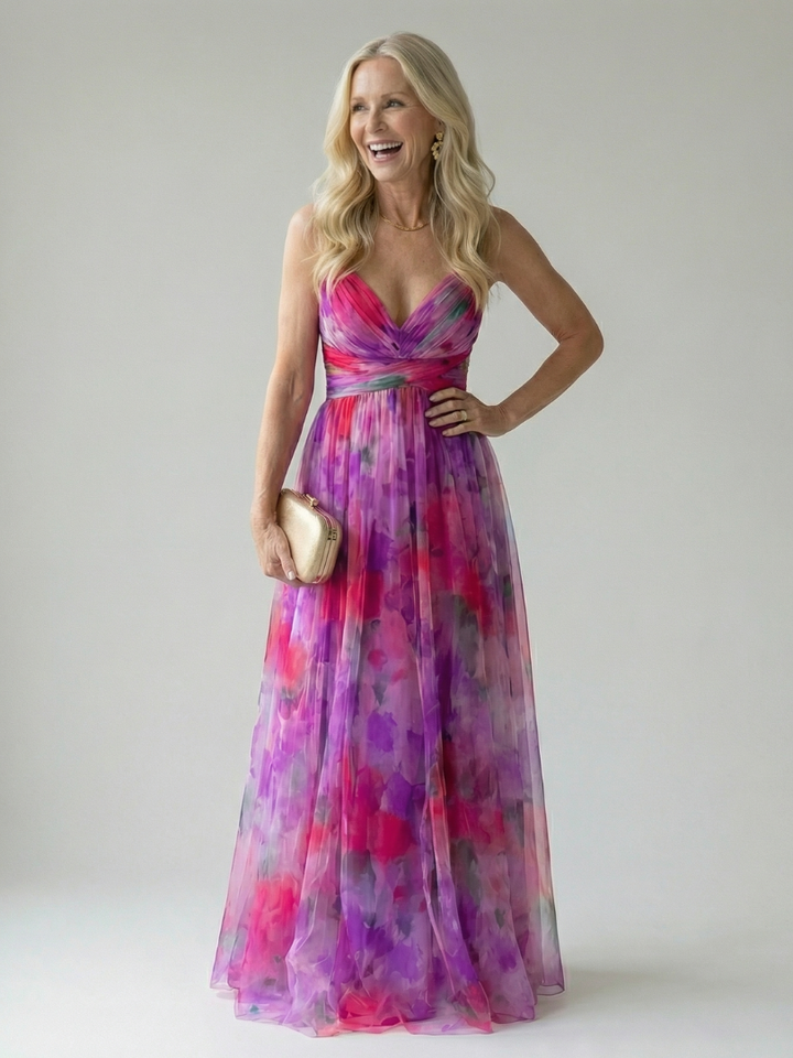 Celina | Women’s Elegant Soft Wrap Maxi Dress