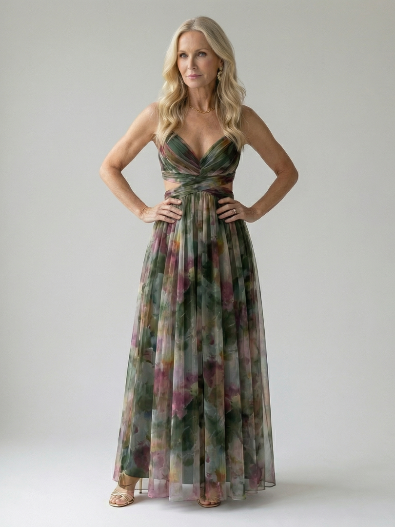 Celina | Women’s Elegant Soft Wrap Maxi Dress