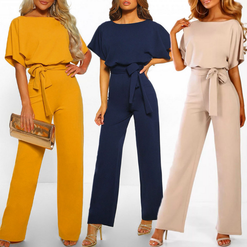 Celeste | Women Belted Wide Leg Jumpsuit
