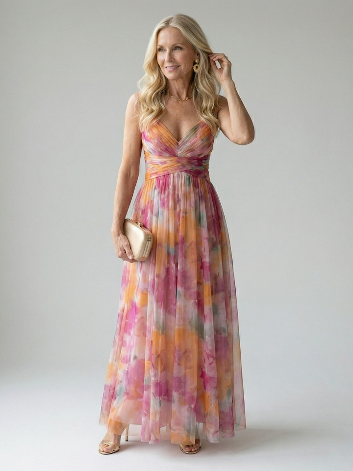 Celina | Women’s Elegant Soft Wrap Maxi Dress