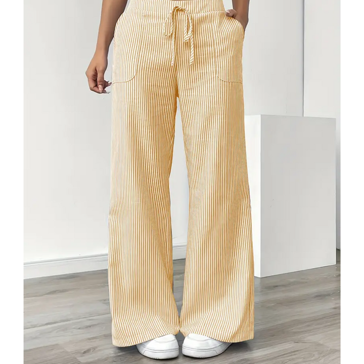 Amber | Women Striped Pocket Pants