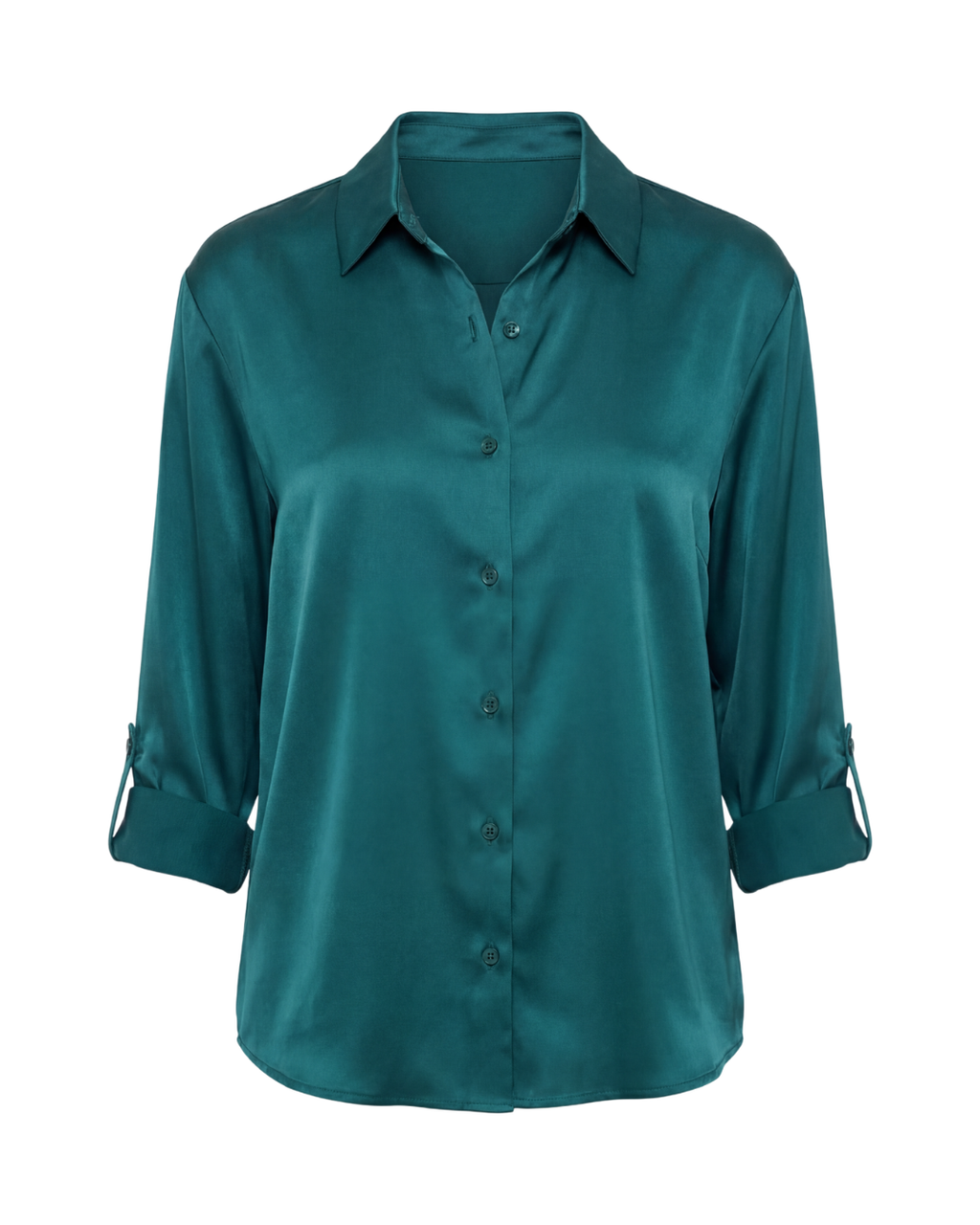Thea | Women's Smooth Button-Up Blouse