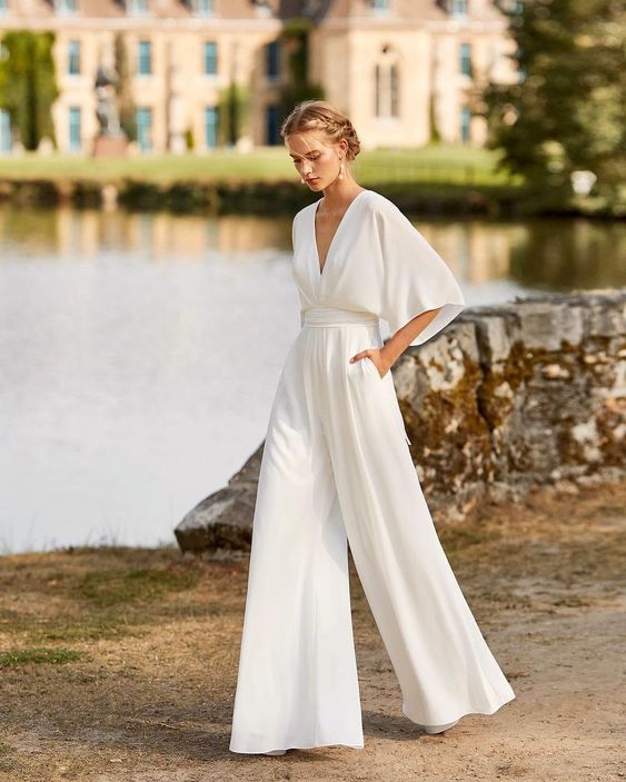 Rosie | Women Batwing Sleeve Formal Jumpsuit