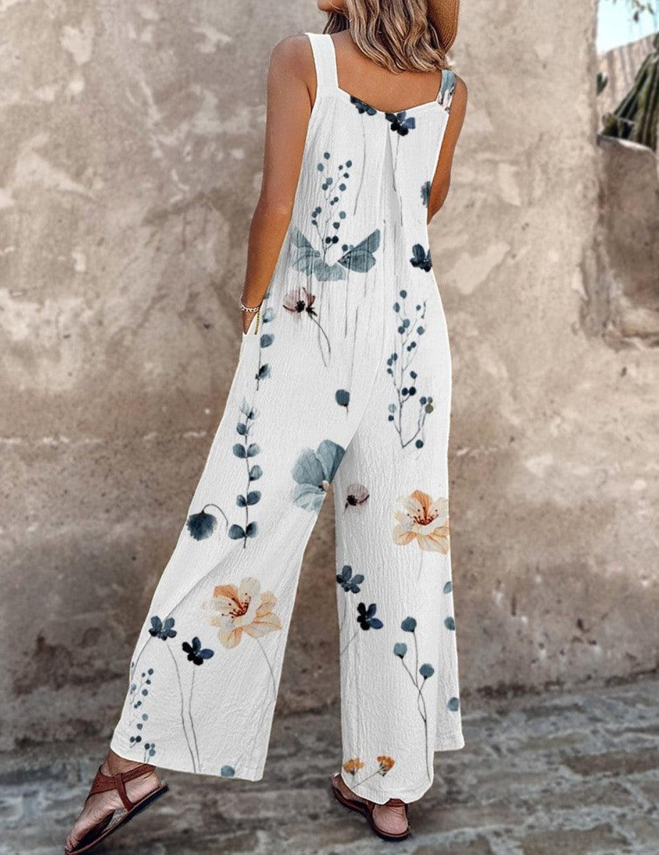 Daisy | Women's Floral Sleeveless Jumpsuit