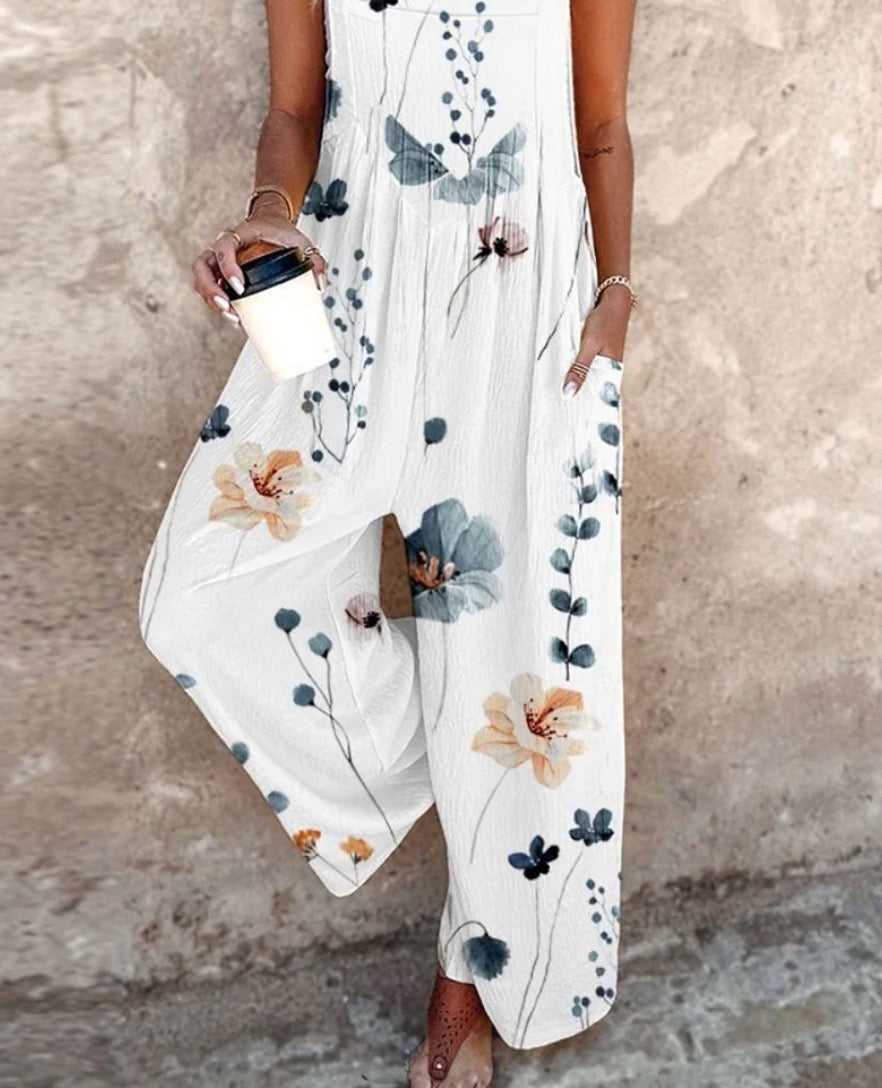 Daisy | Women's Floral Sleeveless Jumpsuit