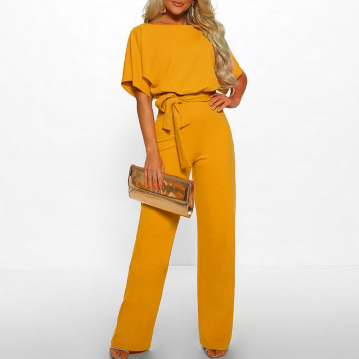 Celeste | Women Belted Wide Leg Jumpsuit