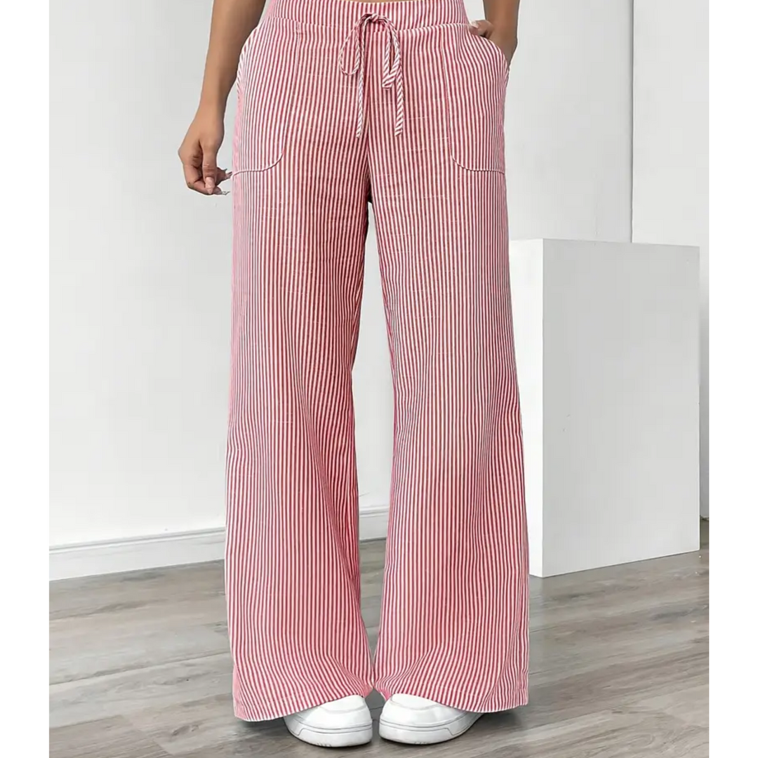 Amber | Women Striped Pocket Pants