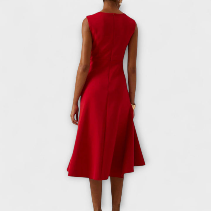 Sheila | Women Draped Asymmetric Midi Dress