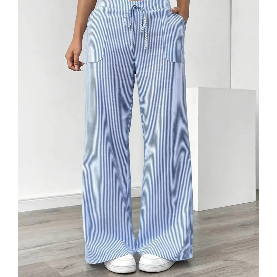 Amber | Women Striped Pocket Pants