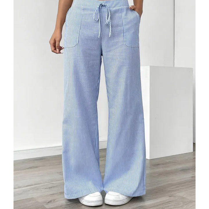 Amber | Women Striped Pocket Pants