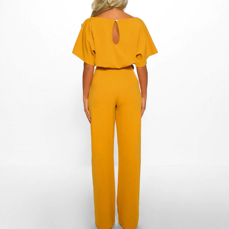 Celeste | Women Belted Wide Leg Jumpsuit