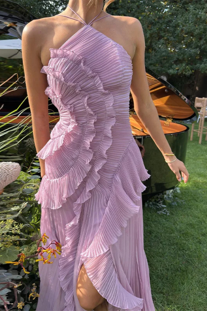 Imogen | Women’s Halter Backless Maxi Dress
