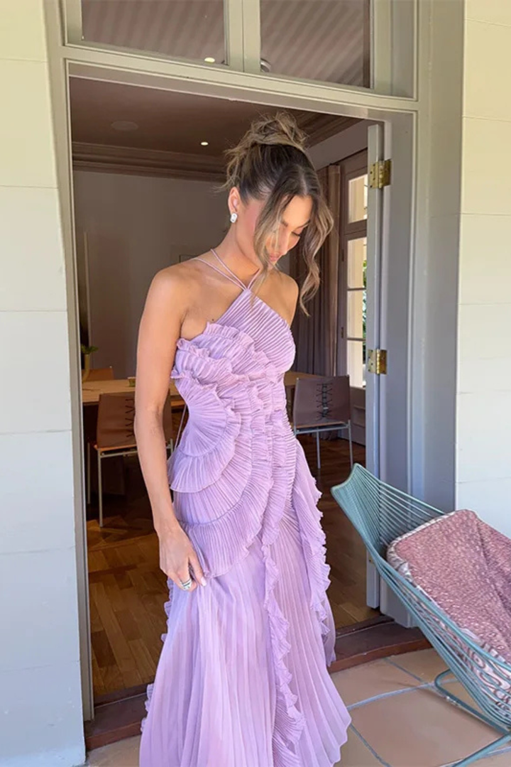 Imogen | Women’s Halter Backless Maxi Dress