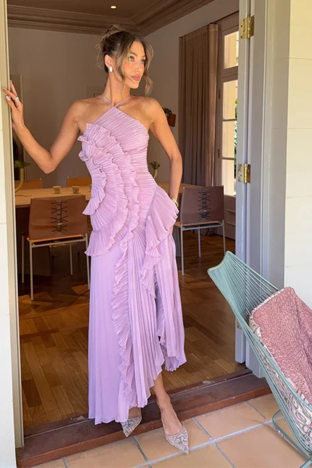 Imogen | Women’s Halter Backless Maxi Dress