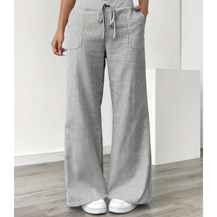 Amber | Women Striped Pocket Pants