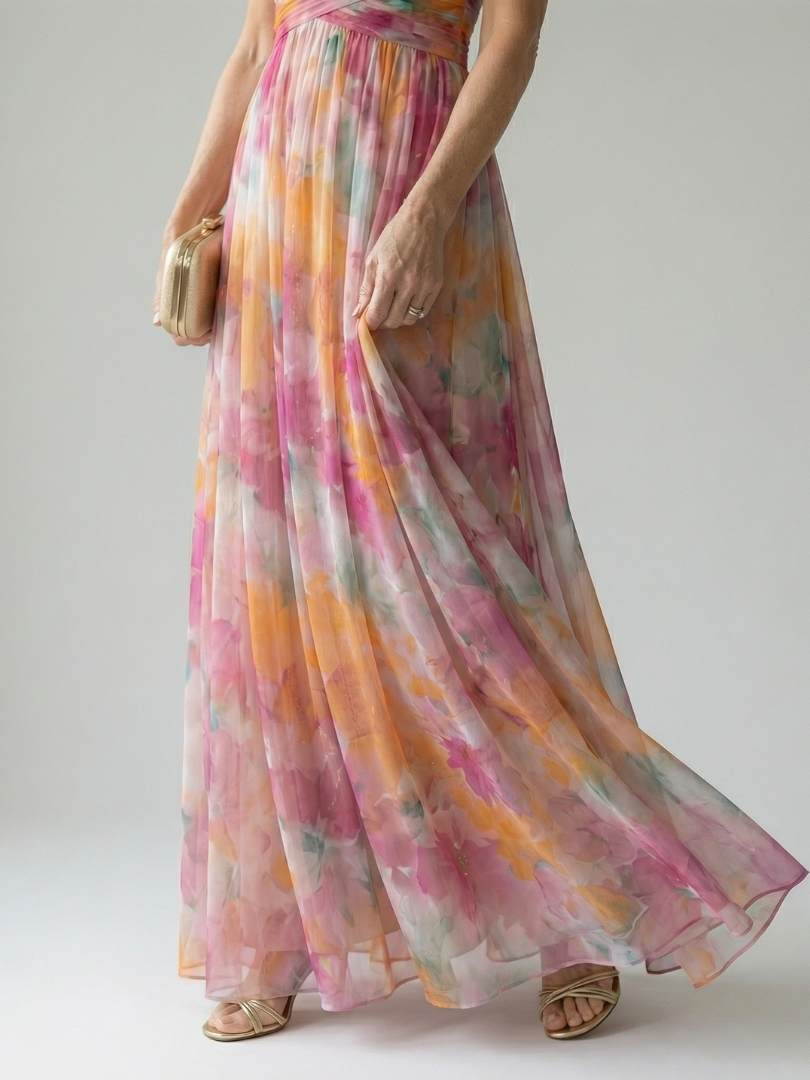 Celina | Women’s Elegant Soft Wrap Maxi Dress
