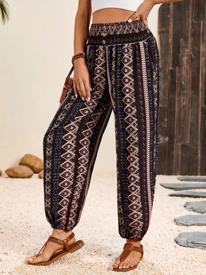 Zara | Women's Boho Wide-Leg Trousers