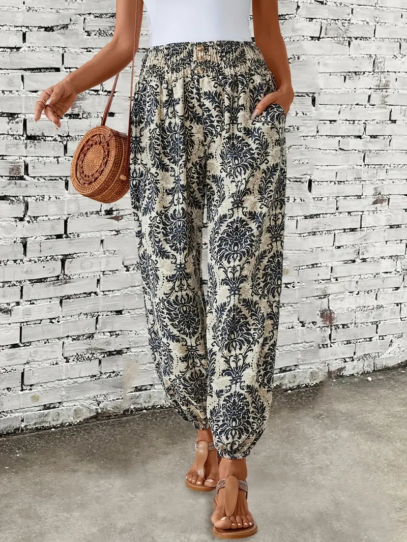 Zara | Women's Boho Wide-Leg Trousers
