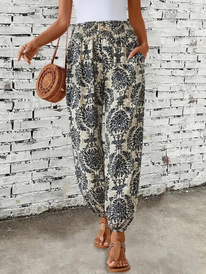 Zara | Women's Boho Wide-Leg Trousers