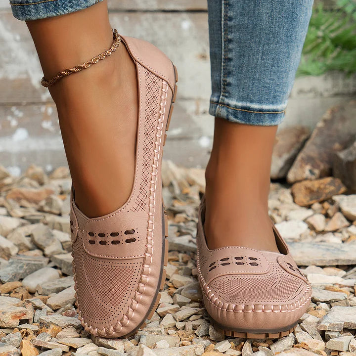 Lennox | Women's Flat Round Toe Slip-On Loafers