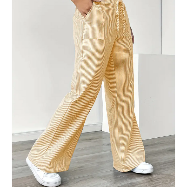 Amber | Women Striped Pocket Pants