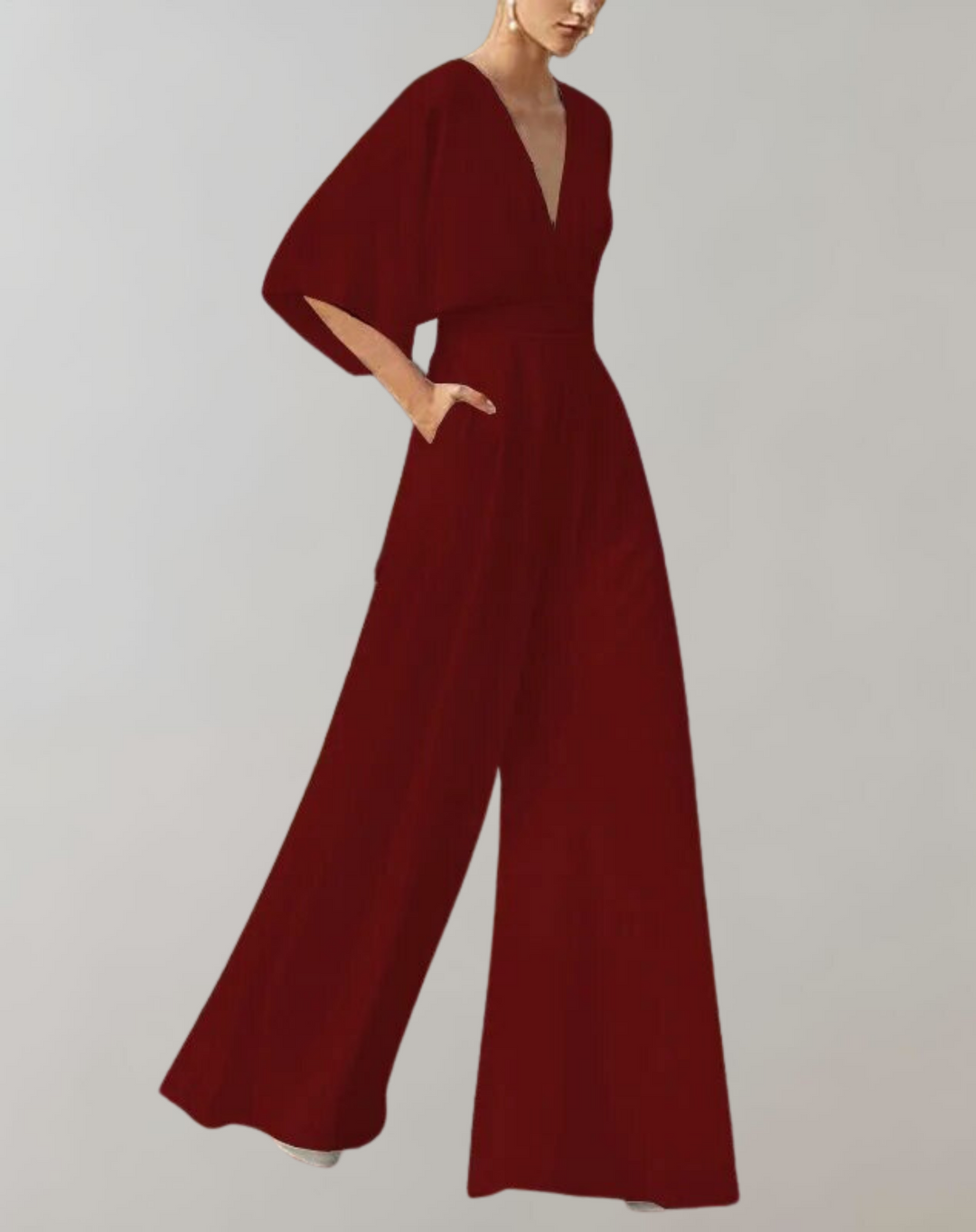 Rosie | Women Batwing Sleeve Formal Jumpsuit