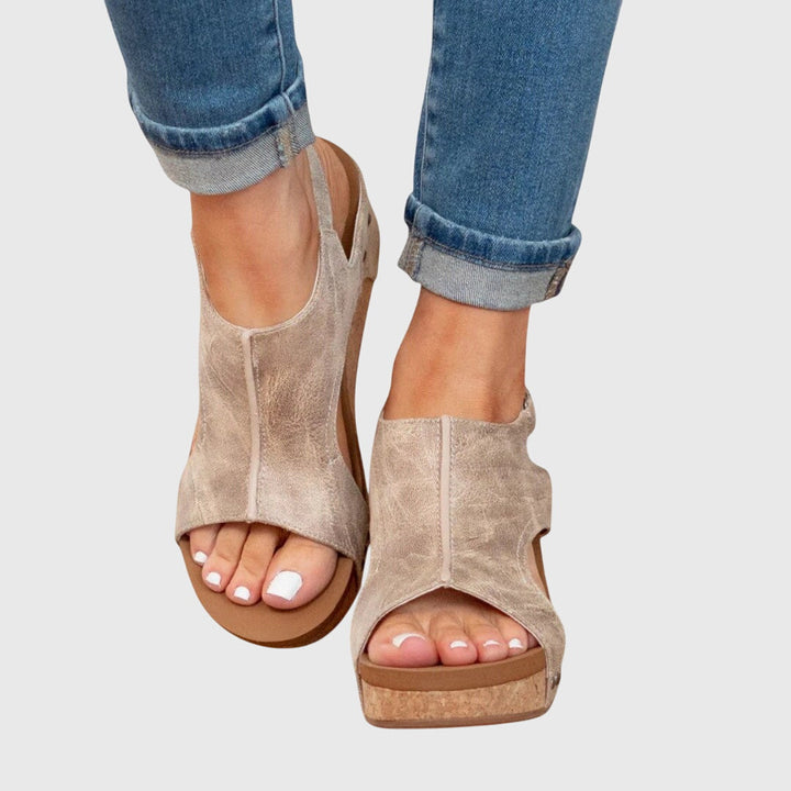 Elara | Women's Orthopedic Wedge Sandals