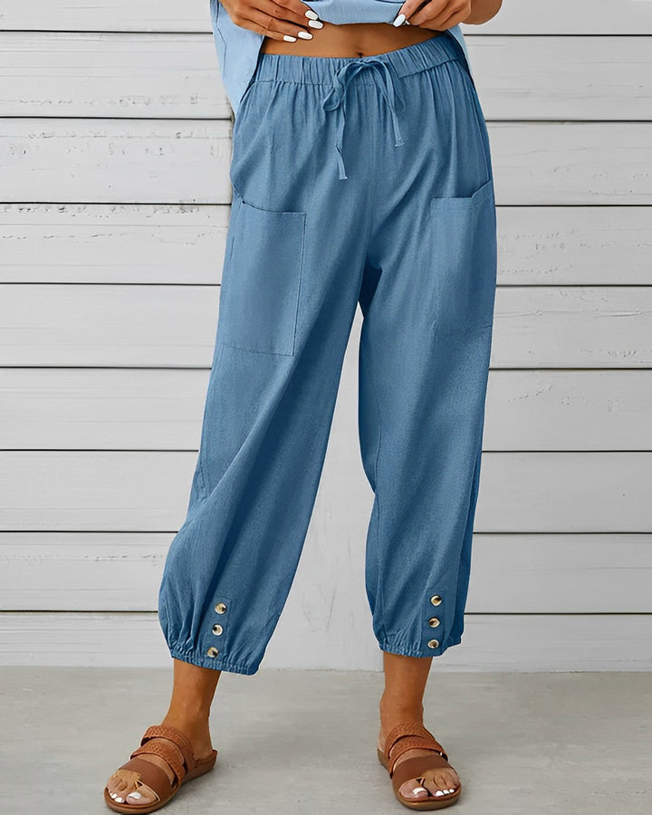 Maya | Women’s High Waisted Wide Leg Pants