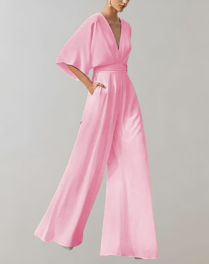 Rosie | Women Batwing Sleeve Formal Jumpsuit