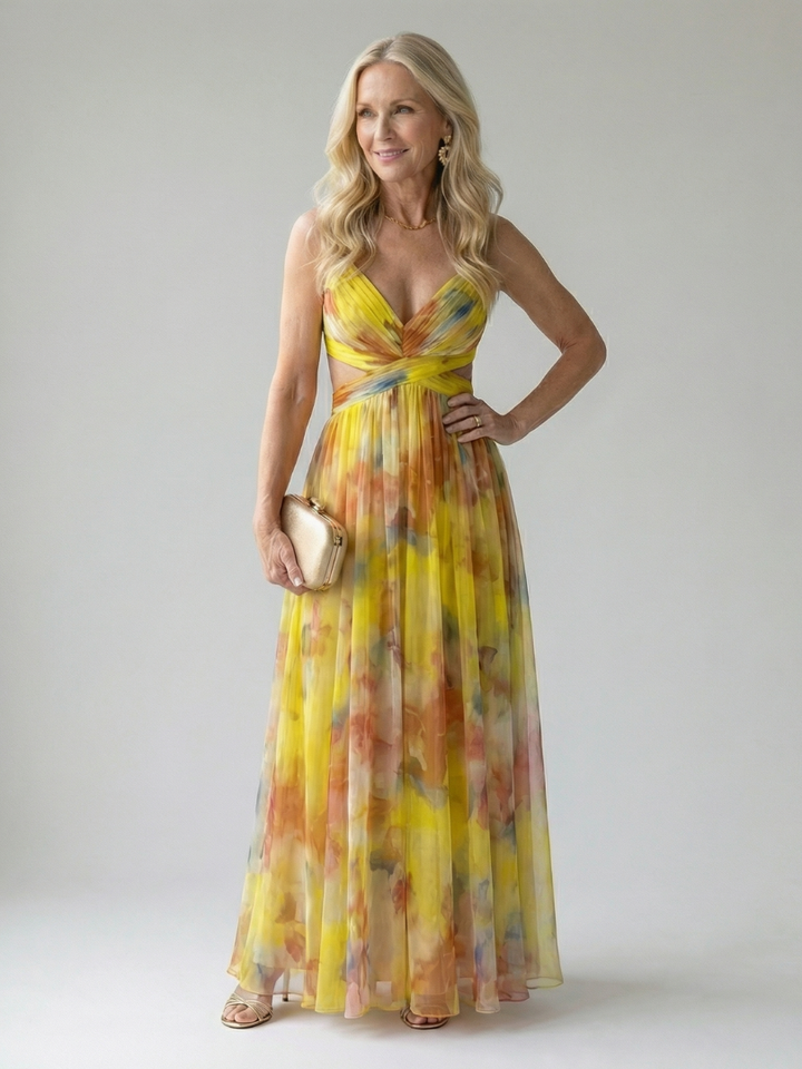 Celina | Women’s Elegant Soft Wrap Maxi Dress