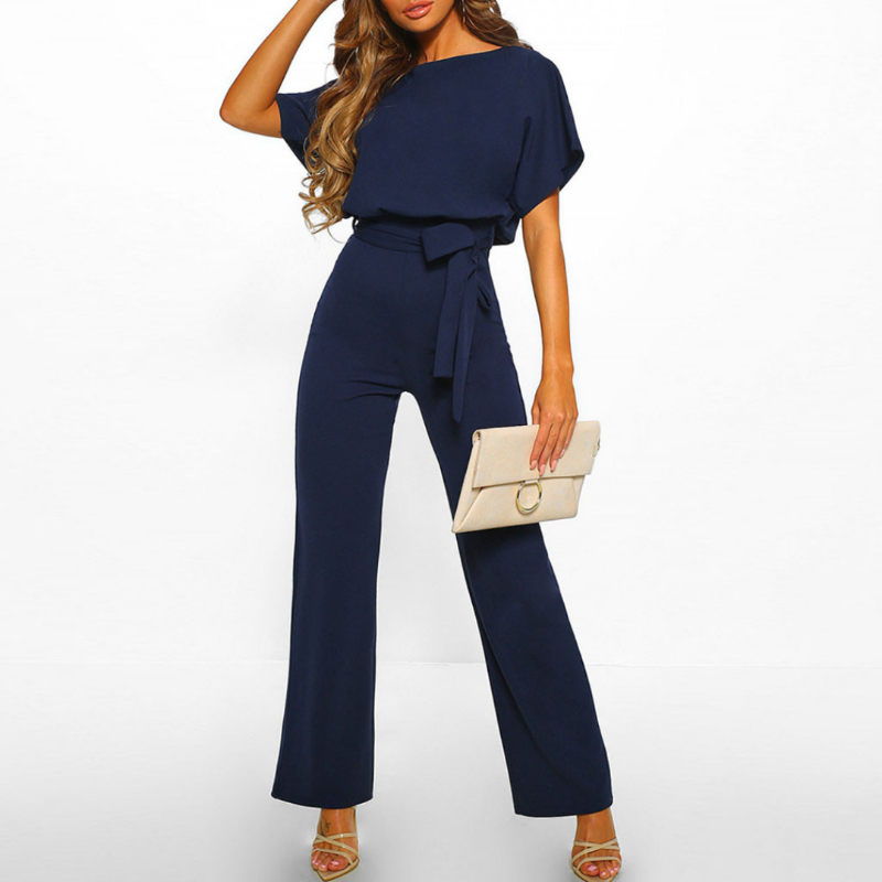 Celeste | Women Belted Wide Leg Jumpsuit