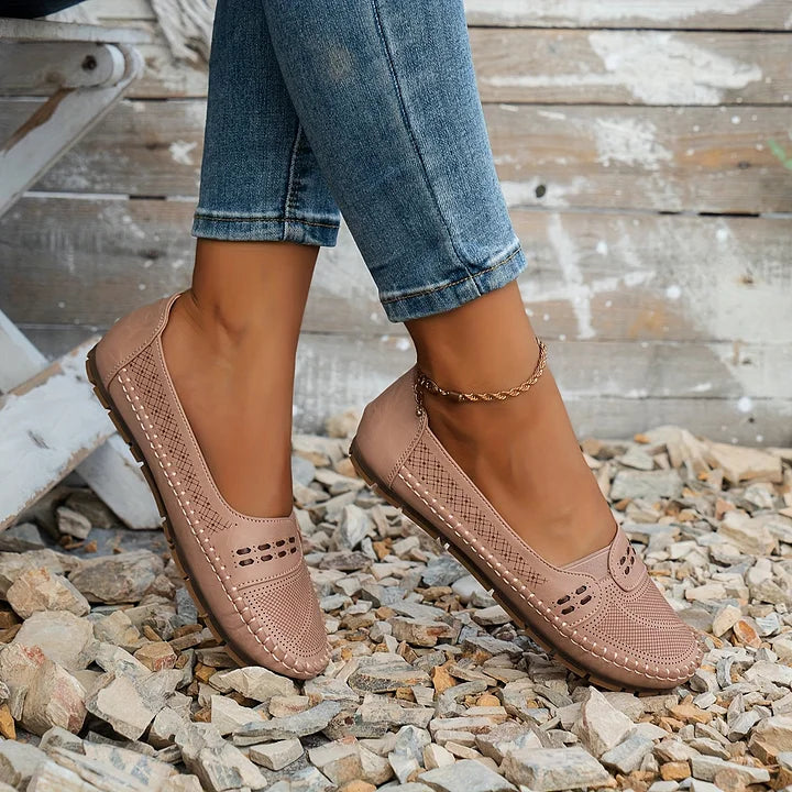 Lennox | Women's Flat Round Toe Slip-On Loafers