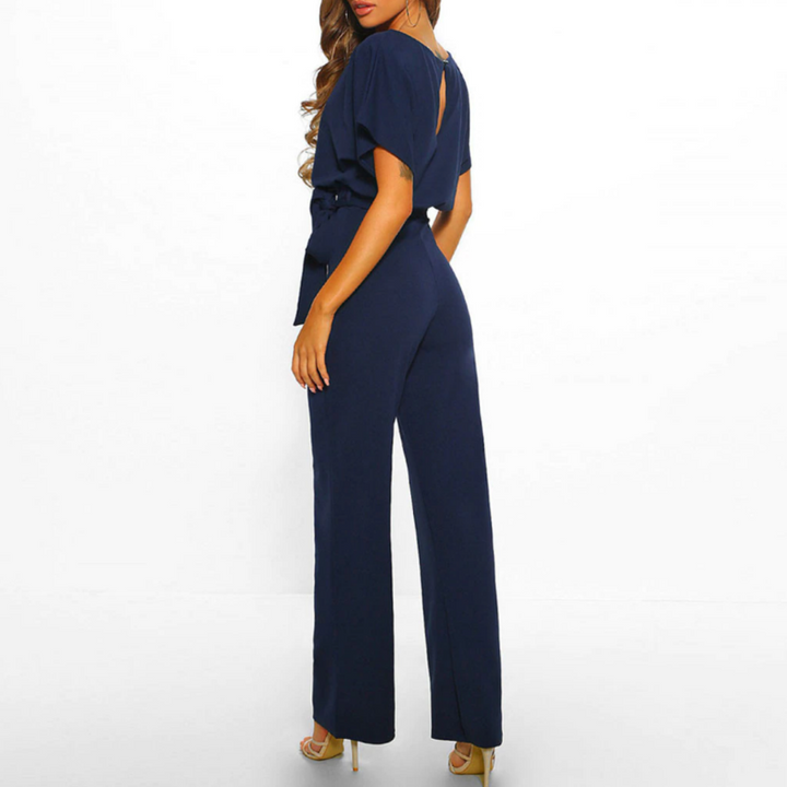 Celeste | Women Belted Wide Leg Jumpsuit