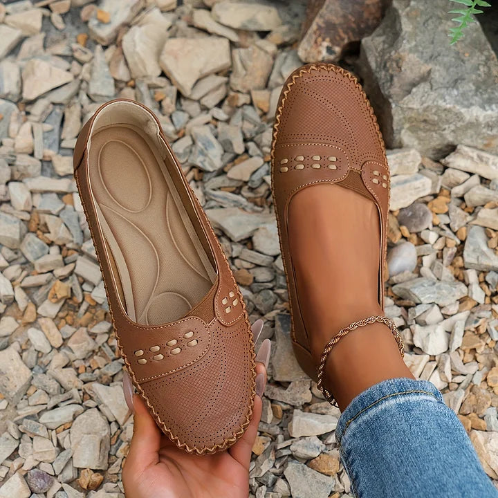 Lennox | Women's Flat Round Toe Slip-On Loafers