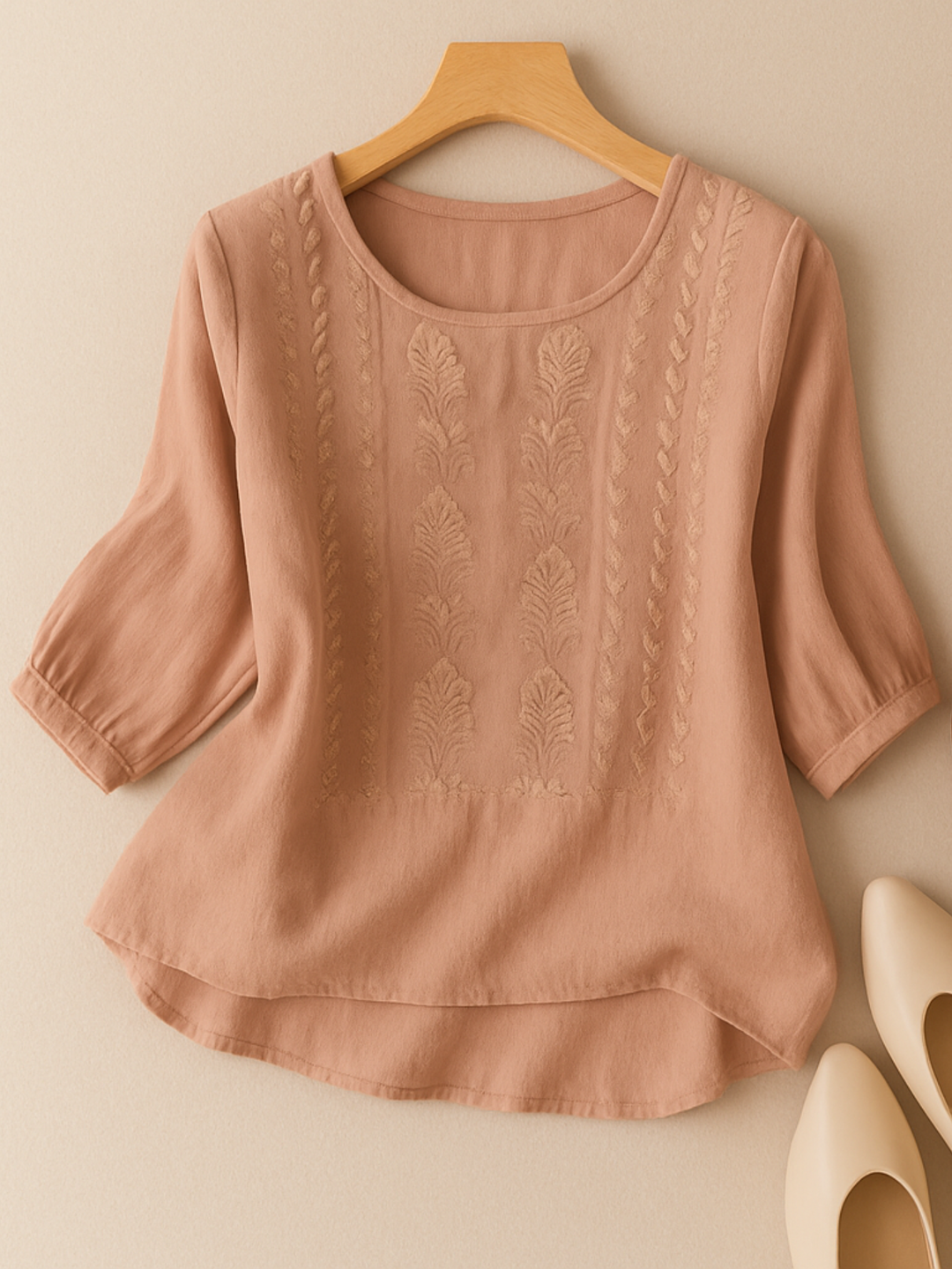 Isabella | Women Relaxed Embroidered Blouse