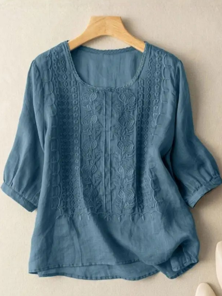 Isabella | Women Relaxed Embroidered Blouse