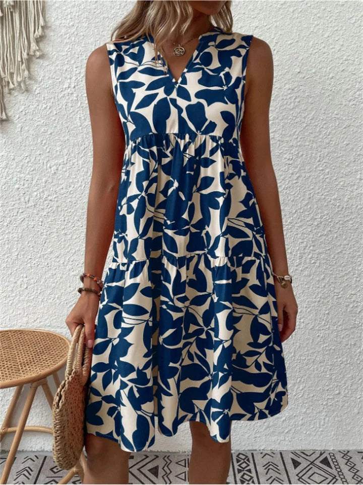 Sienna | Women's Sleeveless V-Neck Midi Dress
