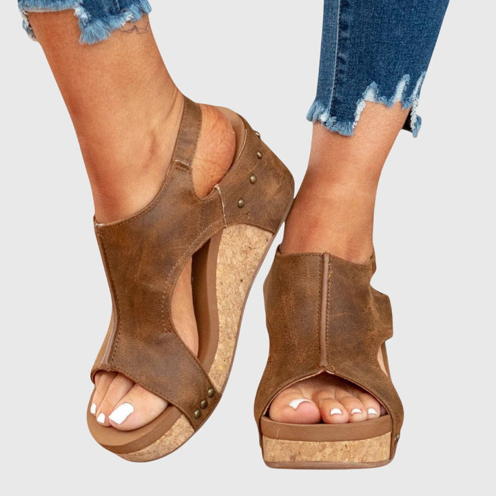 Elara | Women's Orthopedic Wedge Sandals