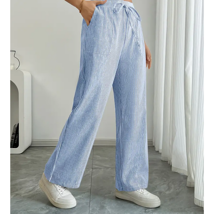 Amber | Women Striped Pocket Pants