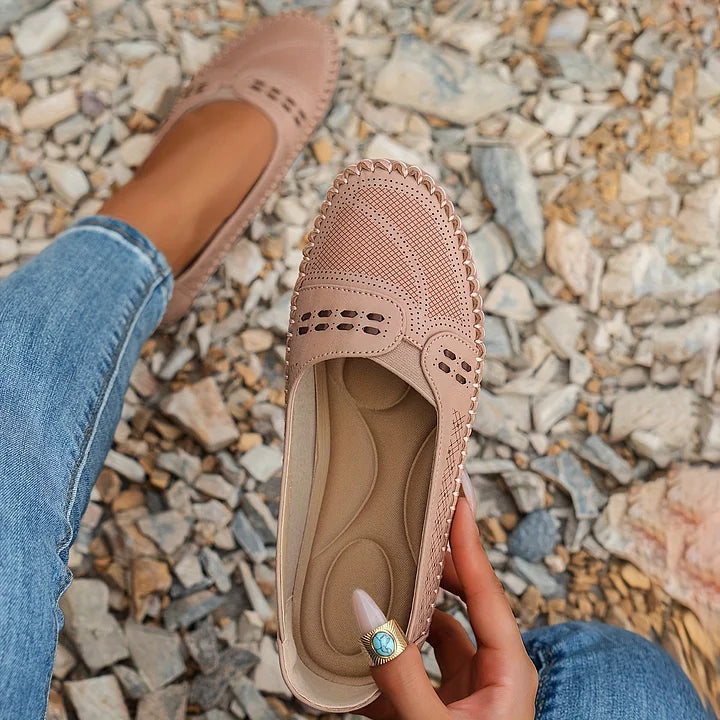 Lennox | Women's Flat Round Toe Slip-On Loafers