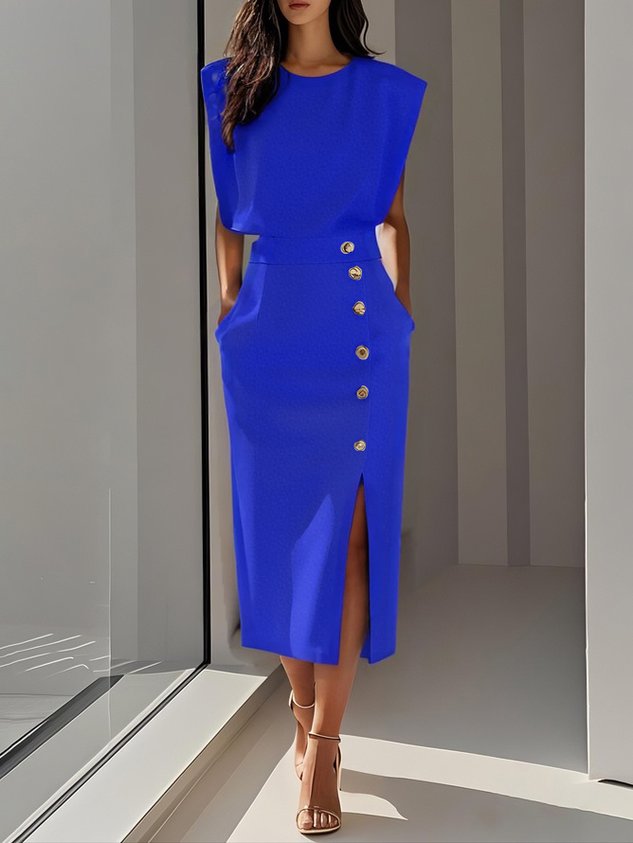Sanne | Women's Structured Midi Dress