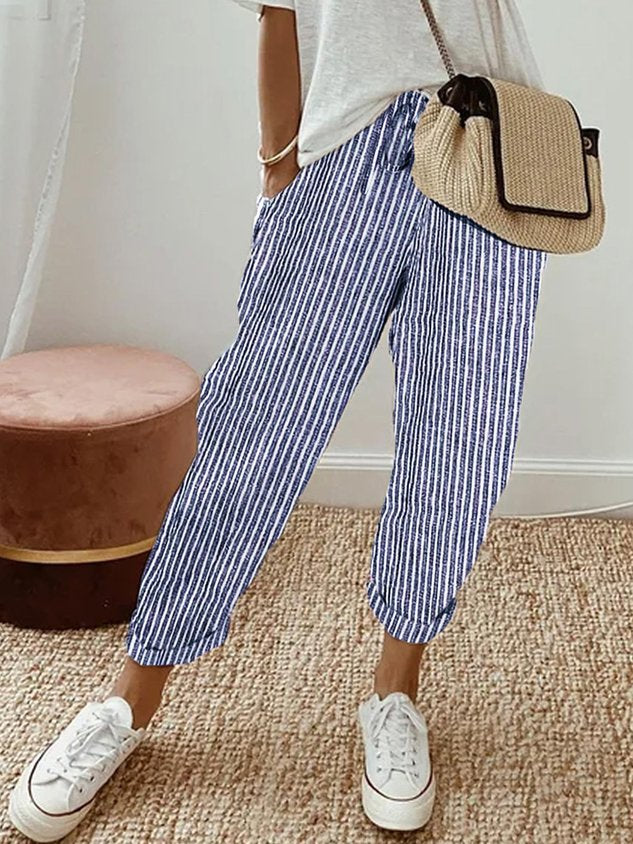 Sutton | Women's Relaxed Drawstring Cropped Trousers