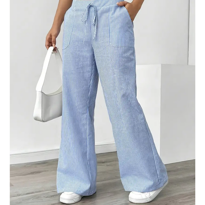 Amber | Women Striped Pocket Pants