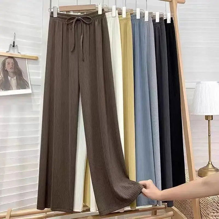 Allie | Women's Vertical Stripe Drawstring Trousers