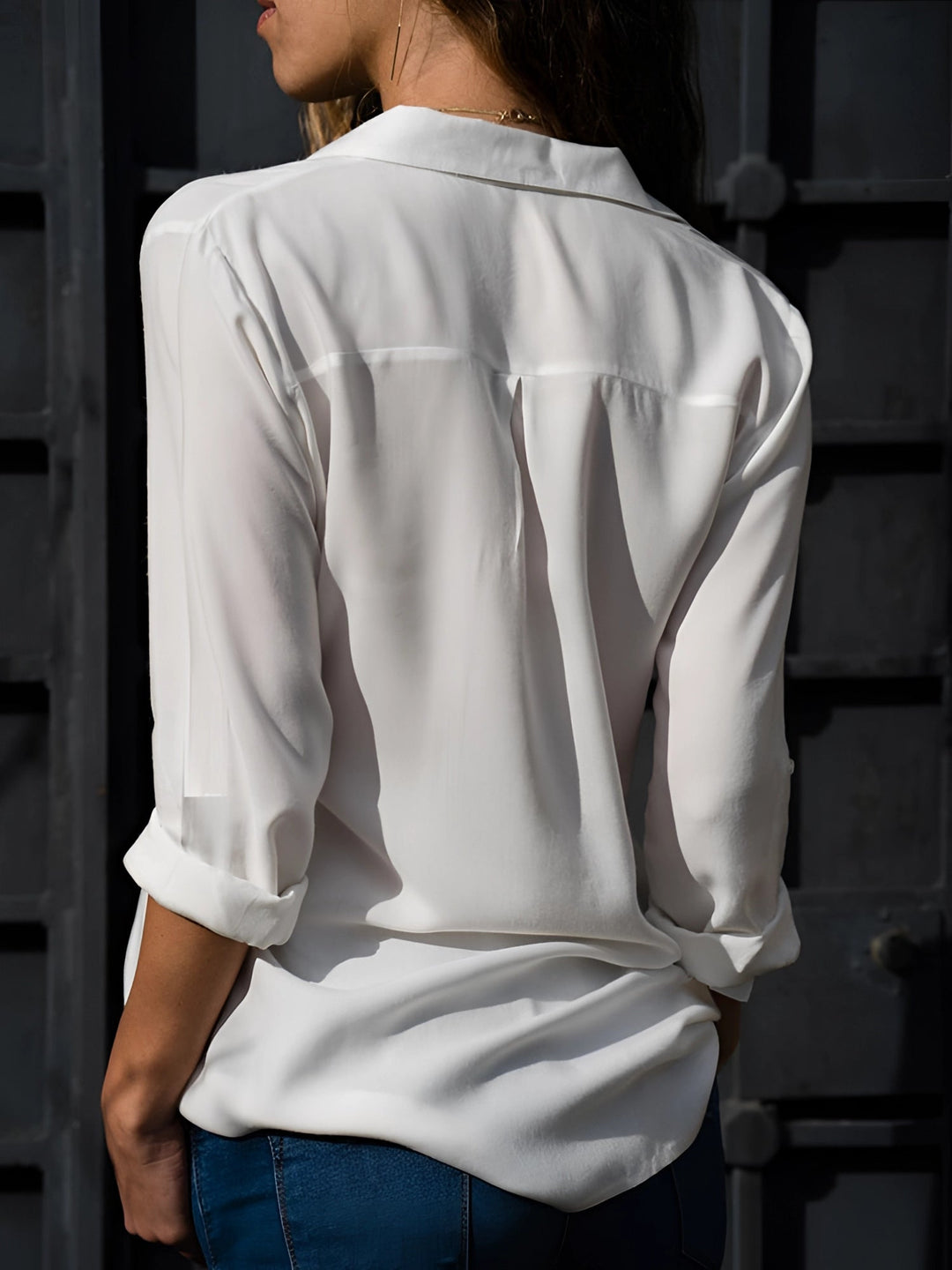 Alina | Women's V-Neck Flowing Blouse