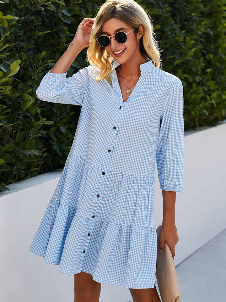 Sienna | Women's Checked Summer Dress