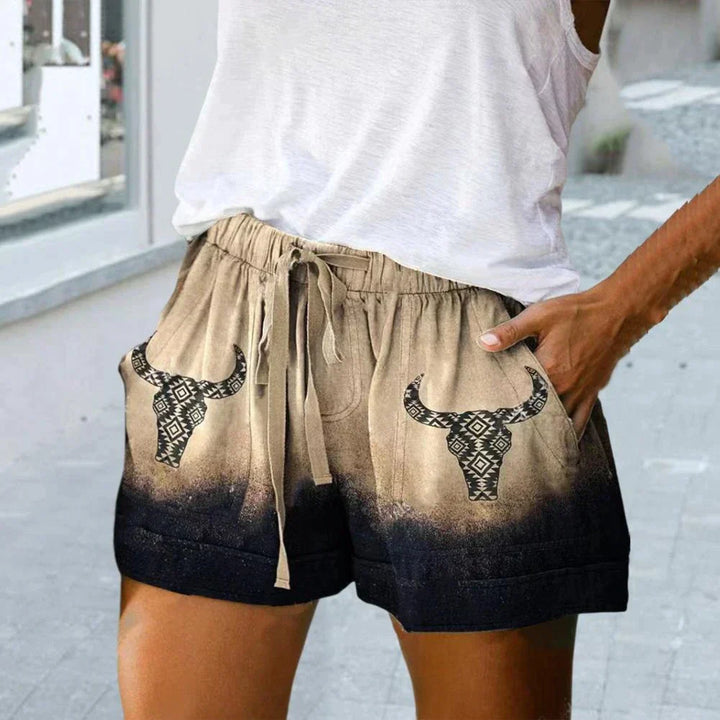 Nixie | Women's Ethnic Print Summer Shorts