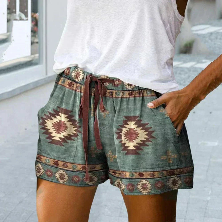 Nixie | Women's Ethnic Print Summer Shorts